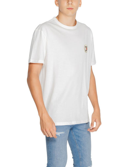 Tommy Hilfiger Jeans White Cotton Rigenerato T-Shirt