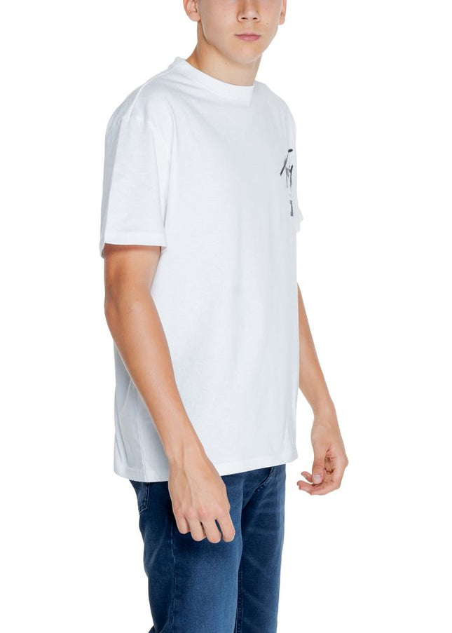 Tommy Hilfiger Jeans White Cotton Rigenerato T-Shirt