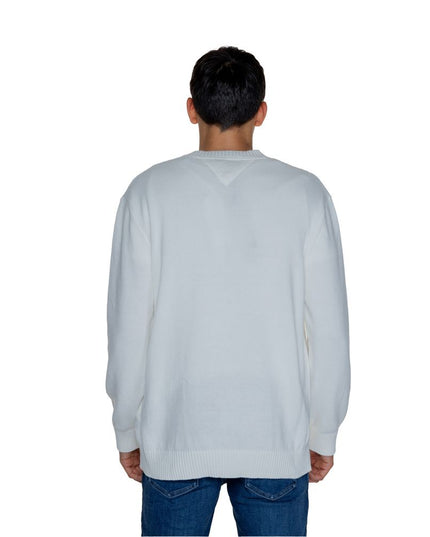 Tommy Hilfiger Jeans White Cotton Sweater