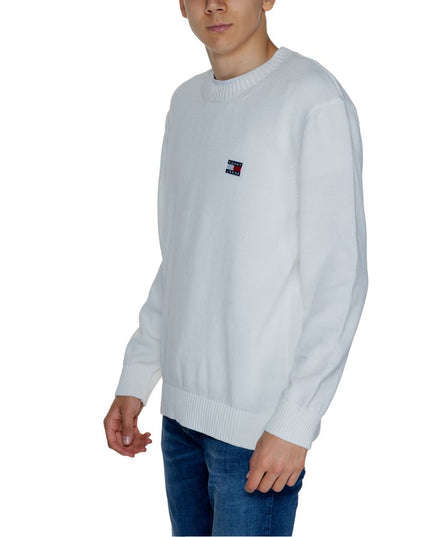 Tommy Hilfiger Jeans White Cotton Sweater