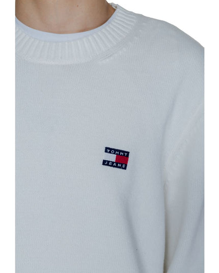 Tommy Hilfiger Jeans White Cotton Sweater