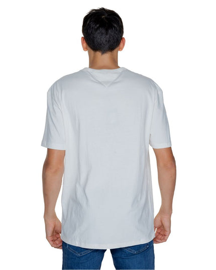 Tommy Hilfiger Jeans White Cotton T-Shirt