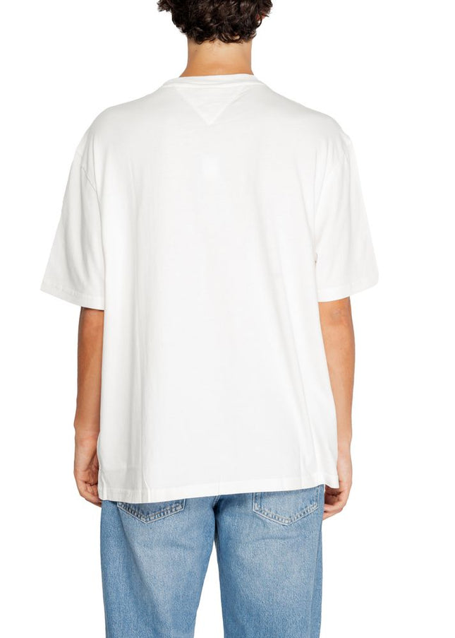 Tommy Hilfiger Jeans White Cotton T-Shirt