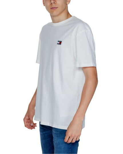 Tommy Hilfiger Jeans White Cotton T-Shirt