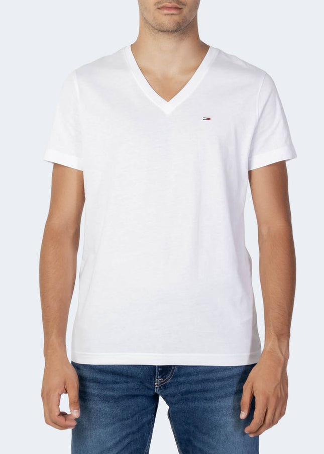 Tommy Hilfiger Jeans White Cotton T-Shirt