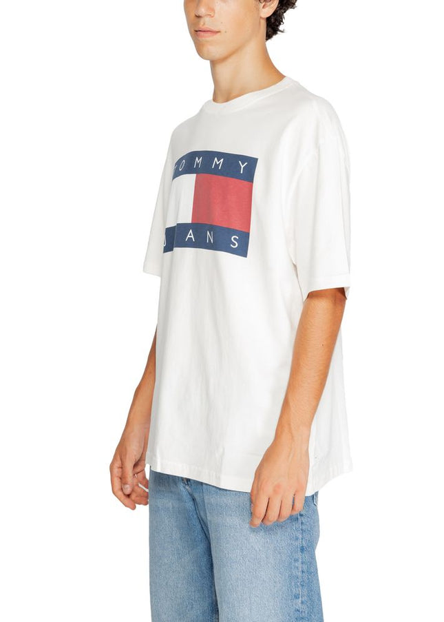 Tommy Hilfiger Jeans White Cotton T-Shirt