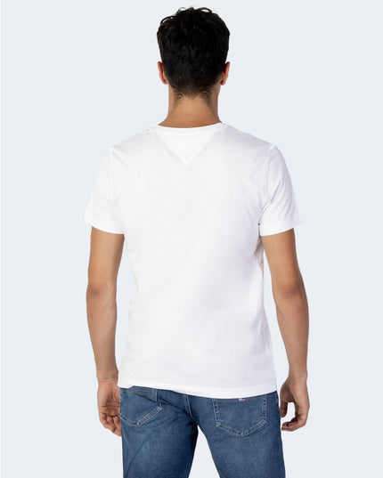 Tommy Hilfiger Jeans White Cotton T-Shirt