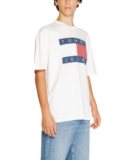 Tommy Hilfiger Jeans White Cotton T-Shirt