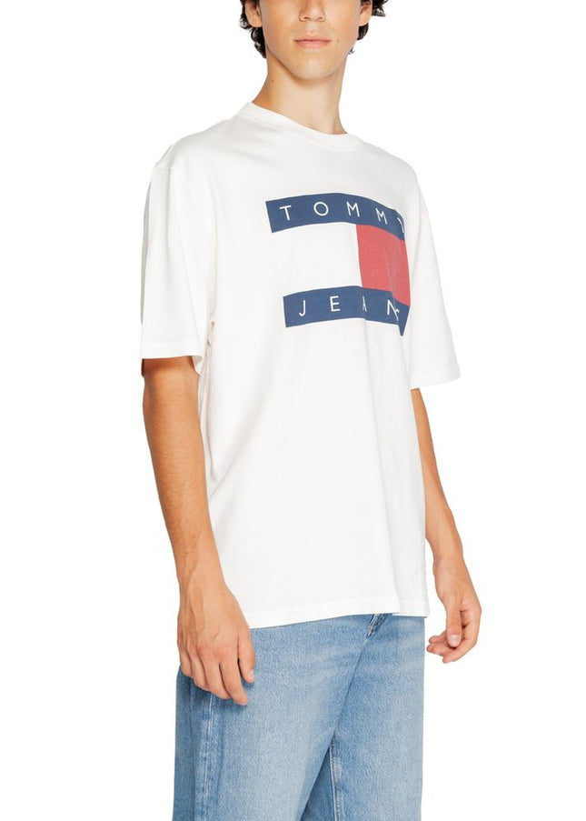 Tommy Hilfiger Jeans White Cotton T-Shirt