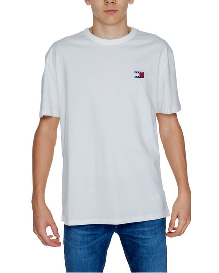 Tommy Hilfiger Jeans White Cotton T-Shirt