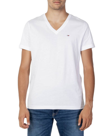 Tommy Hilfiger Jeans White Cotton T-Shirt