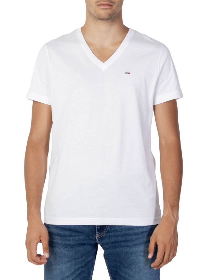 Tommy Hilfiger Jeans White Cotton T-Shirt