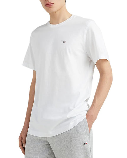 Tommy Hilfiger Jeans White Cotton T-Shirt