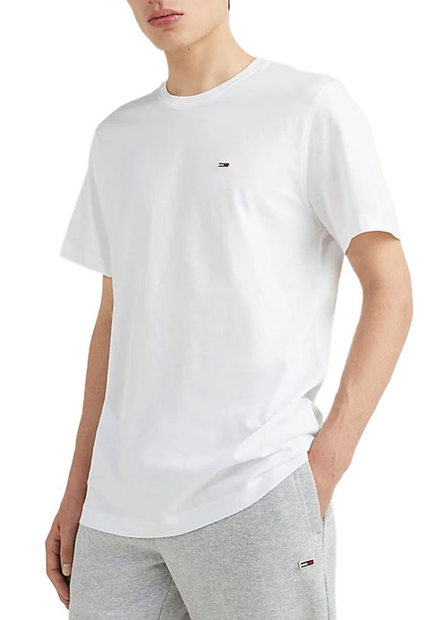 Tommy Hilfiger Jeans White Cotton T-Shirt