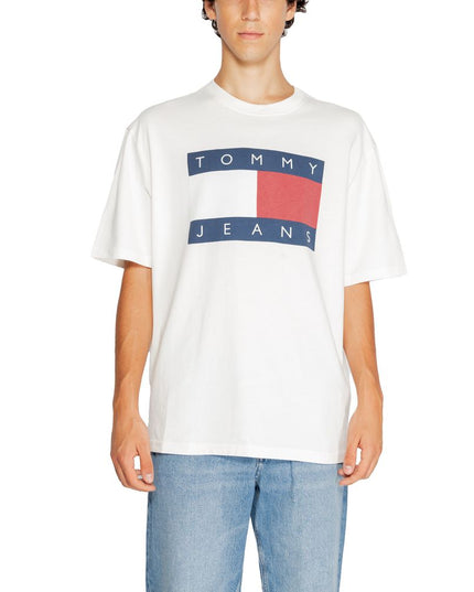 Tommy Hilfiger Jeans White Cotton T-Shirt