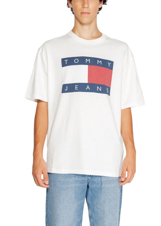 Tommy Hilfiger Jeans White Cotton T-Shirt