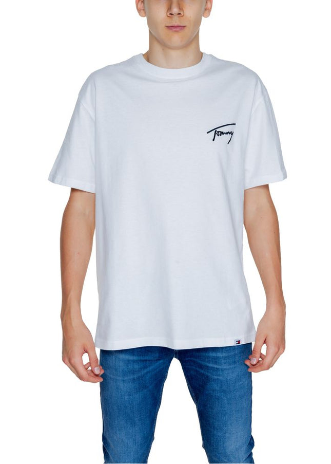 Tommy Hilfiger Jeans White Cotton T-Shirt