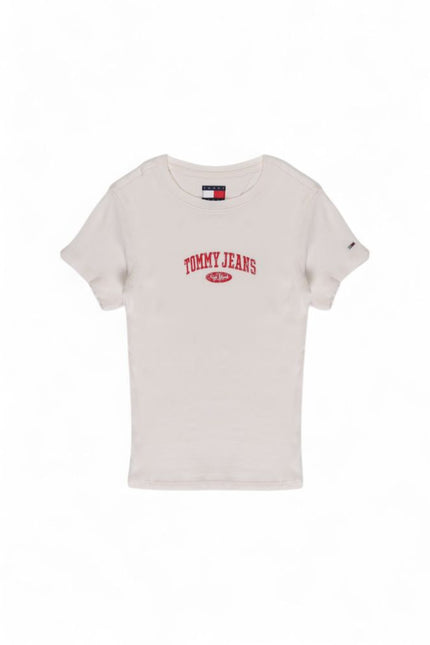 Tommy Hilfiger Jeans White Cotton Tops & T-Shirt