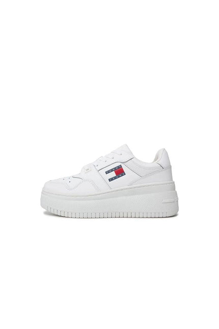 Tommy Hilfiger Jeans White Leather Sneaker