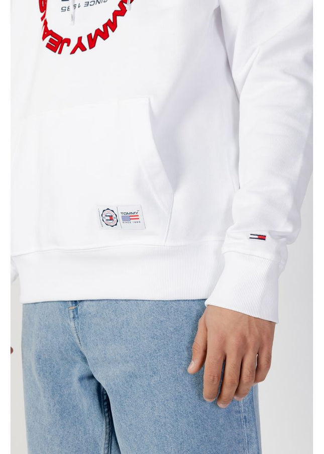 Tommy Hilfiger Jeans White Organic Cotton Sweater