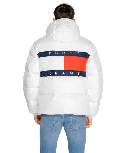 Tommy Hilfiger Jeans White Recycled Polyester Jacket