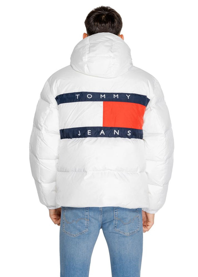 Tommy Hilfiger Jeans White Recycled Polyester Jacket