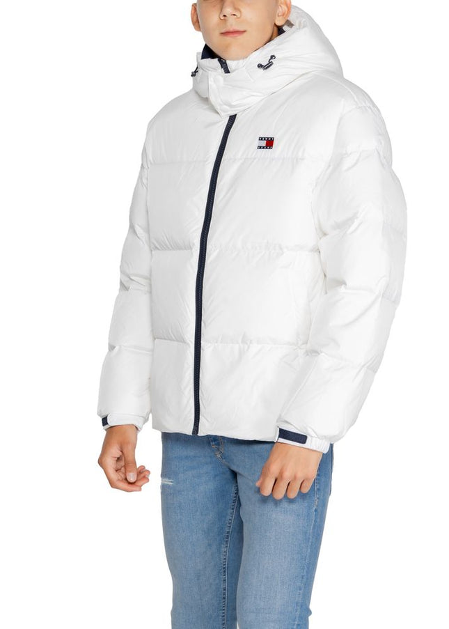 Tommy Hilfiger Jeans White Recycled Polyester Jacket