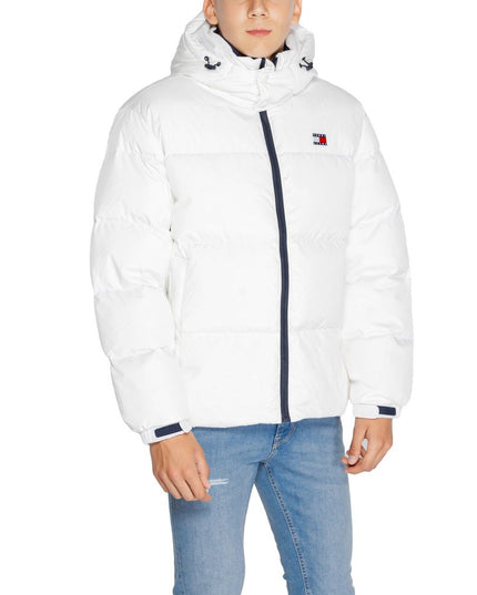 Tommy Hilfiger Jeans White Recycled Polyester Jacket