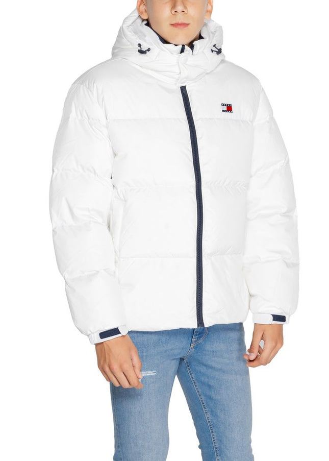 Tommy Hilfiger Jeans White Recycled Polyester Jacket