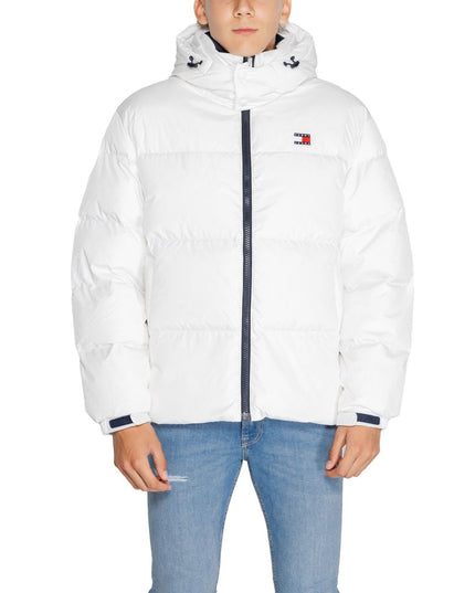 Tommy Hilfiger Jeans White Recycled Polyester Jacket