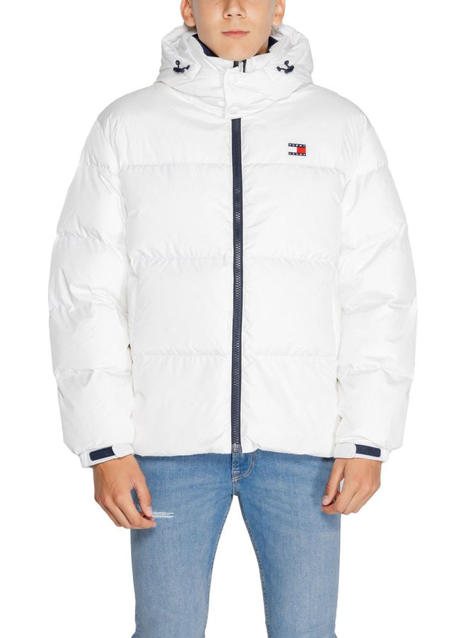 Tommy Hilfiger Jeans White Recycled Polyester Jacket