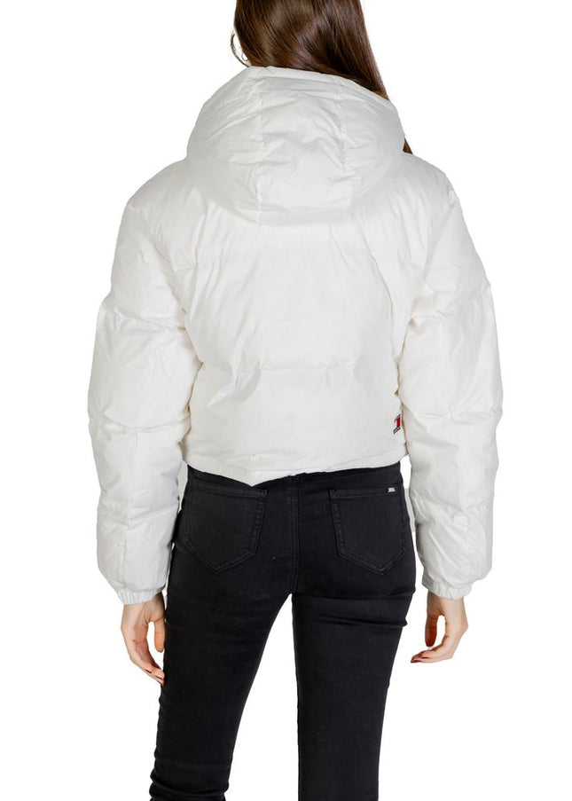 Tommy Hilfiger Jeans White Recycled Polyester Jackets & Coat