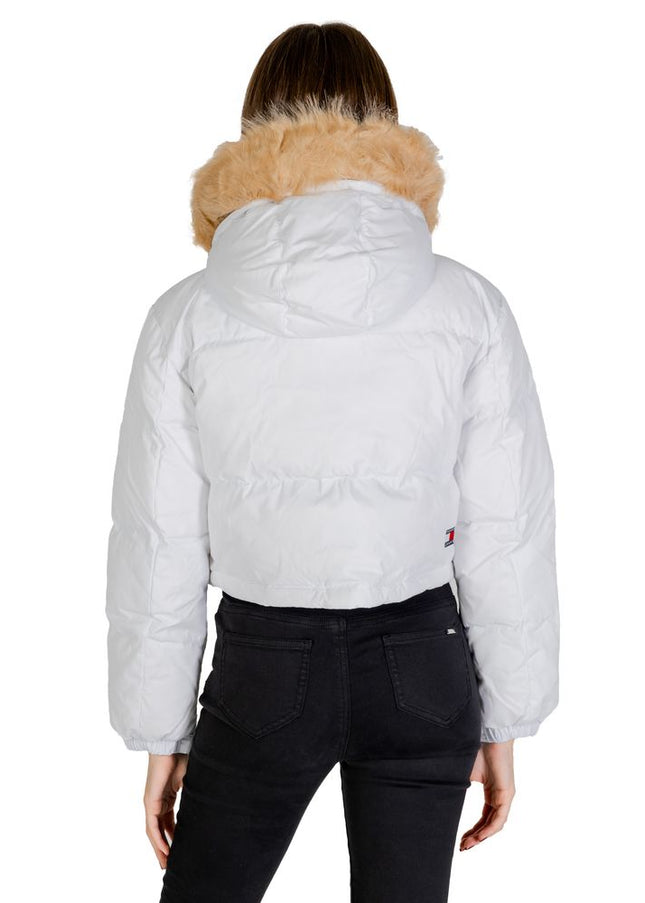 Tommy Hilfiger Jeans White Recycled Polyester Jackets & Coat