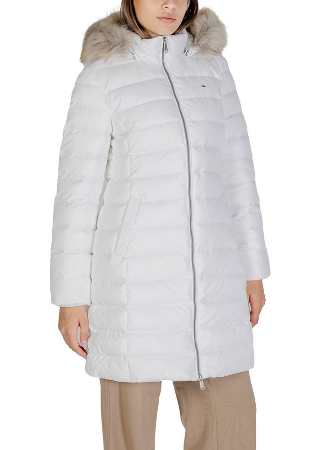 Tommy Hilfiger Jeans White Recycled Polyester Jackets & Coat