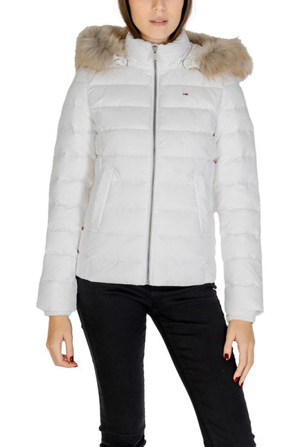 Tommy Hilfiger Jeans White Recycled Polyester Jackets & Coat