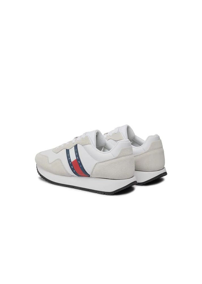 Tommy Hilfiger Jeans White Suede Sneaker