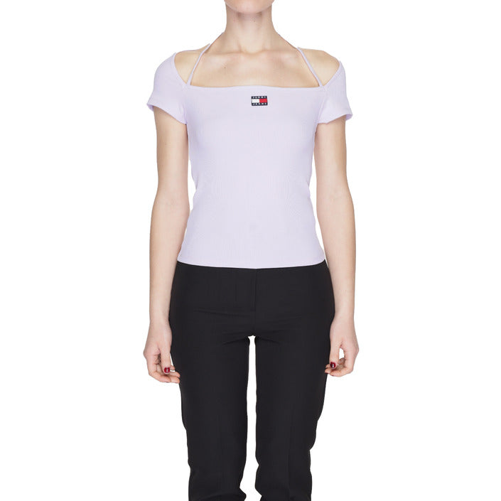 Tommy Hilfiger Jeans Women T-Shirt-Clothing T-shirts-Tommy Hilfiger Jeans-liliac-XS-Urbanheer