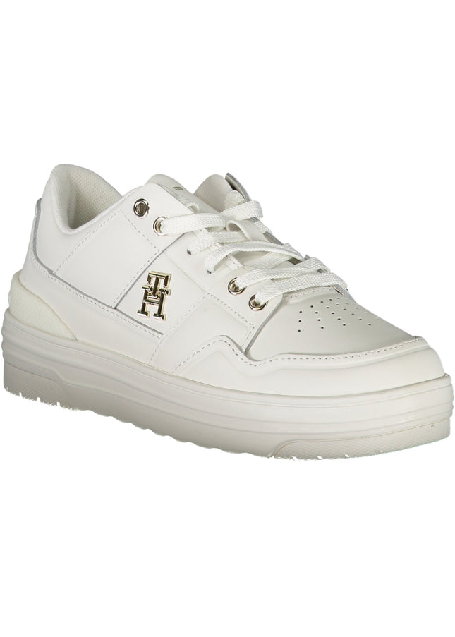 TOMMY HILFIGER WHITE WOMEN'S SPORTS SHOES-Sneakers-TOMMY HILFIGER-Urbanheer