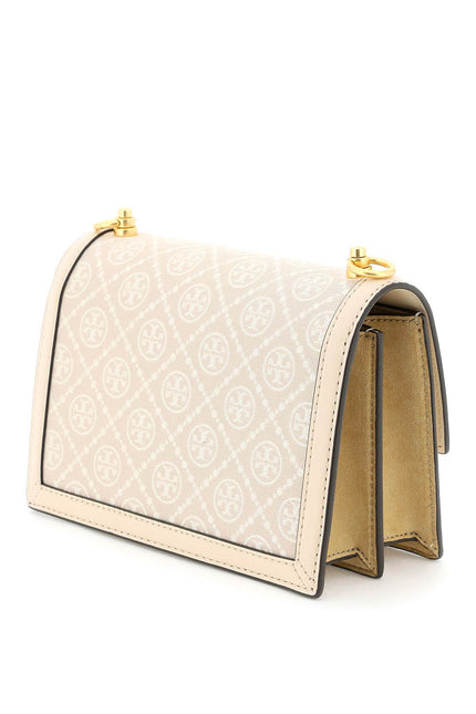 Tory Burch t monogram jacquard shoulder bag - Beige