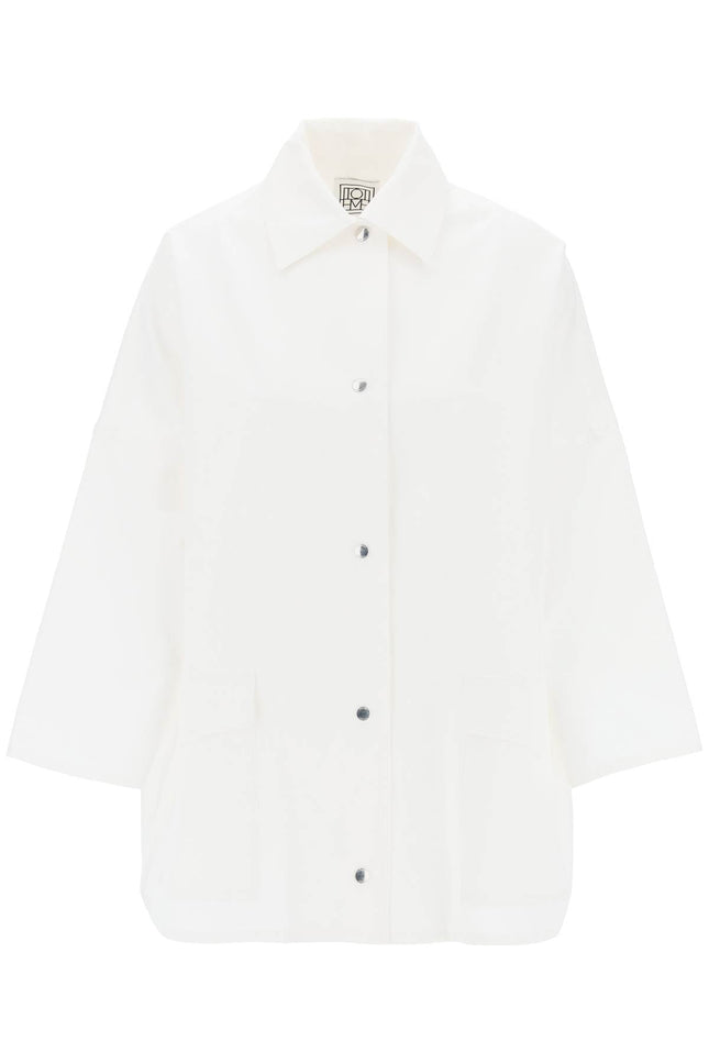 Toteme organic cotton overshirt for-women > clothing > jackets > casual jackets-Toteme-Urbanheer