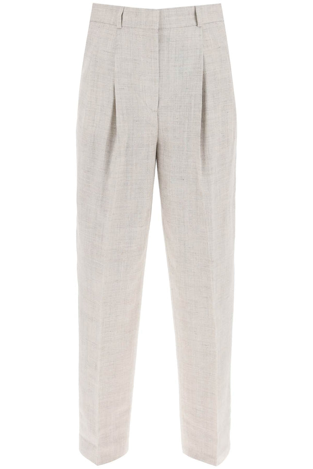 Toteme tailored trousers with double pleat-women > clothing > trousers-Toteme-Urbanheer