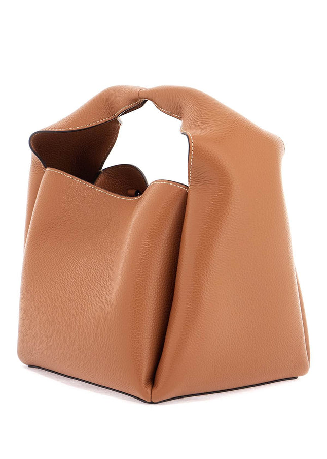 Toteme bucket bag in pelle di vitello tan con tracolla regolabile