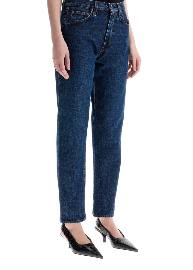 Toteme dark blue organic cotton jeans with twisted seams