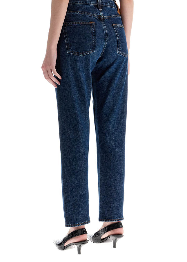 Toteme dark blue organic cotton jeans with twisted seams