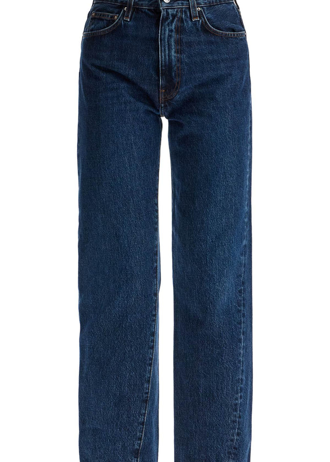 Toteme dark blue organic cotton jeans with twisted seams