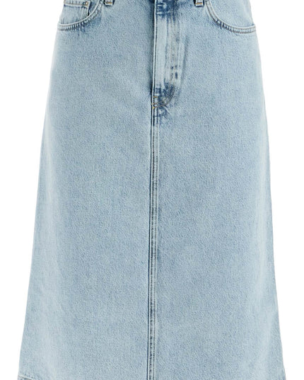 Toteme denim midi skirt in seven