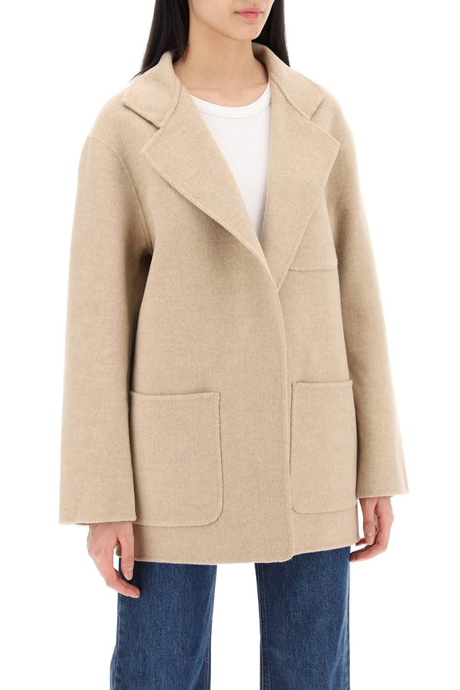 Toteme double-faced wool jacket - Beige