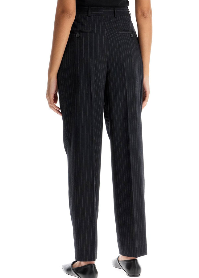 Toteme double pleated pinstripe trousers