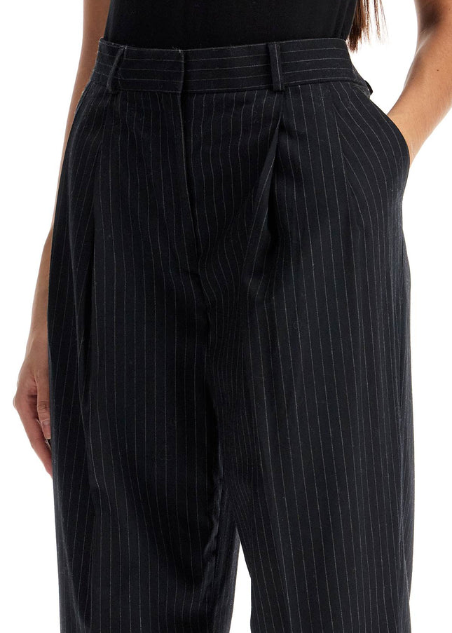 Toteme double pleated pinstripe trousers