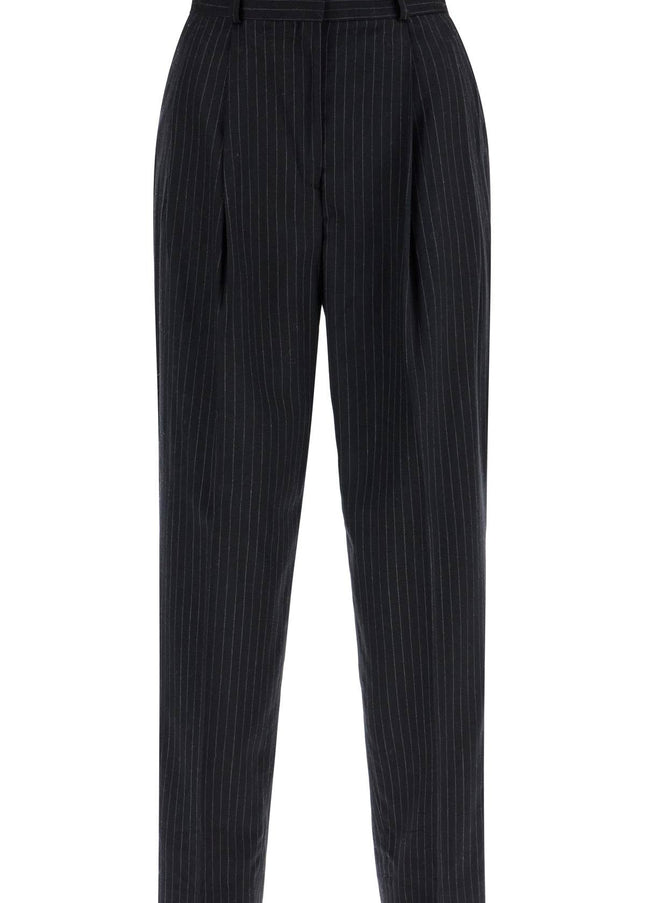 Toteme double pleated pinstripe trousers